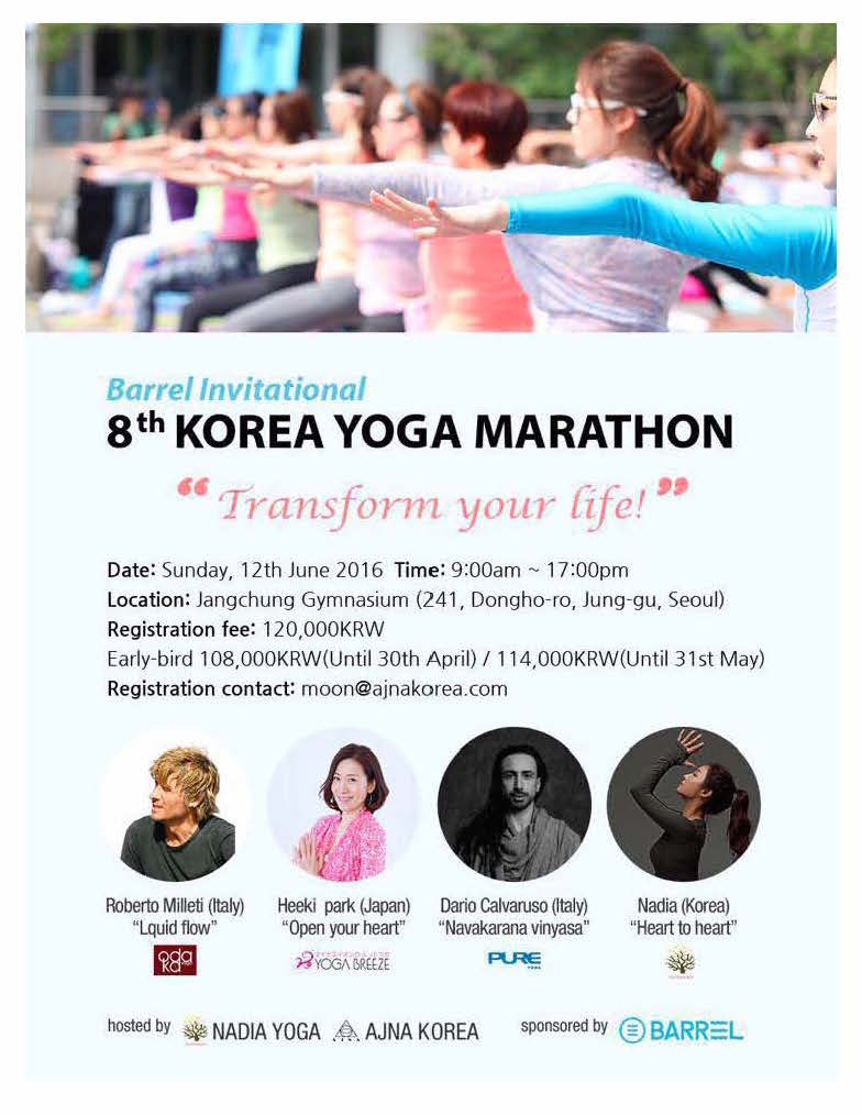 Dario Calvaruso @ Korea Yoga Marathon 2016